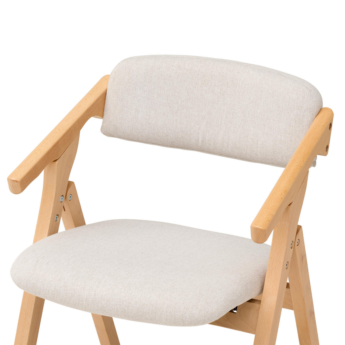 ARMLEHNSTUHL , inklusive Armlehnen , Webstoff  - Creme/Naturfarben, MODERN, Holz/Textil (53/78/47cm) - MID.YOU