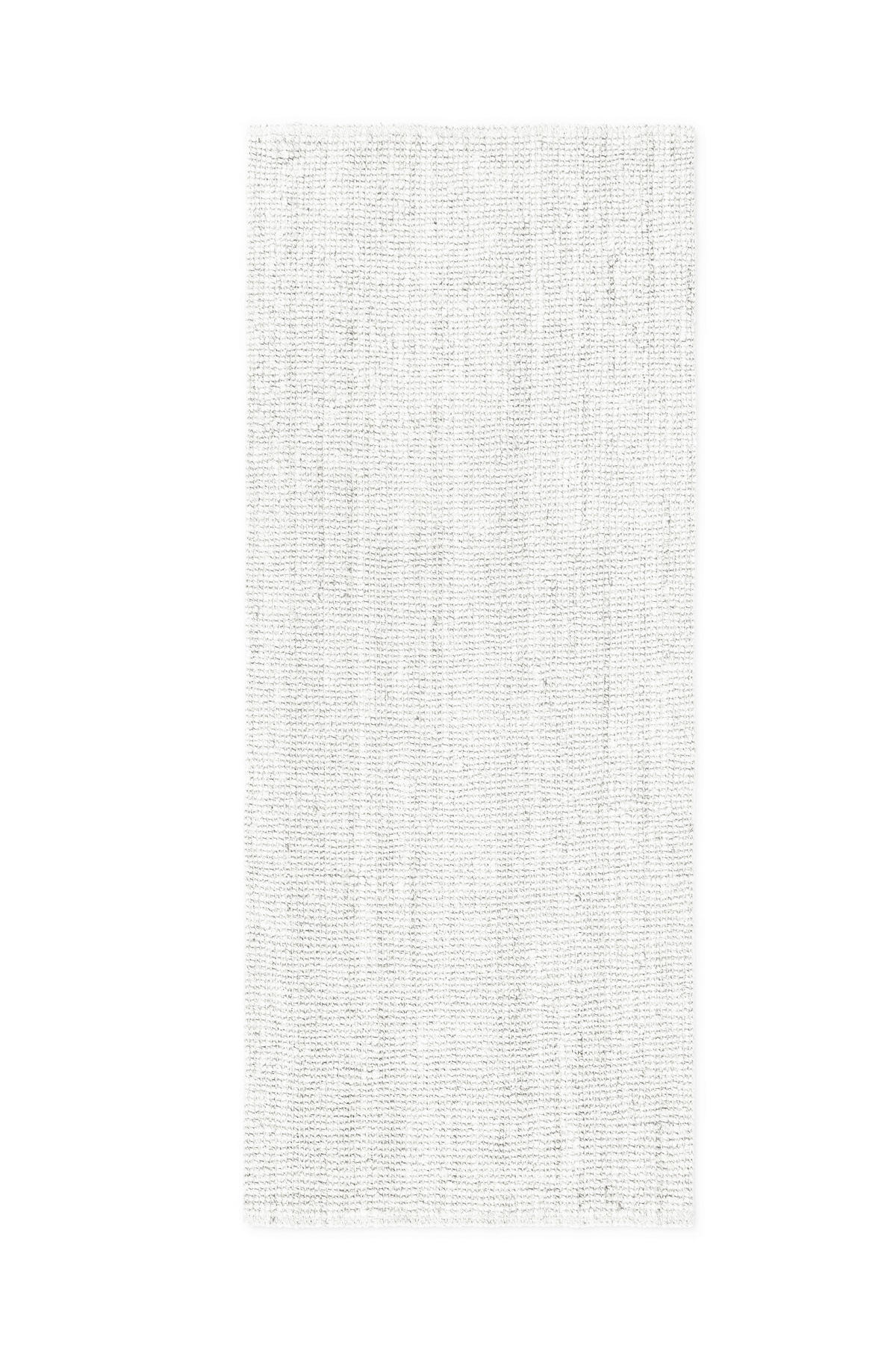 JUTETEPPICH 80/200 cm Bouclé Weiß rechteckig  - Weiß, Basics, Textil (80/200cm) - Hanse Home