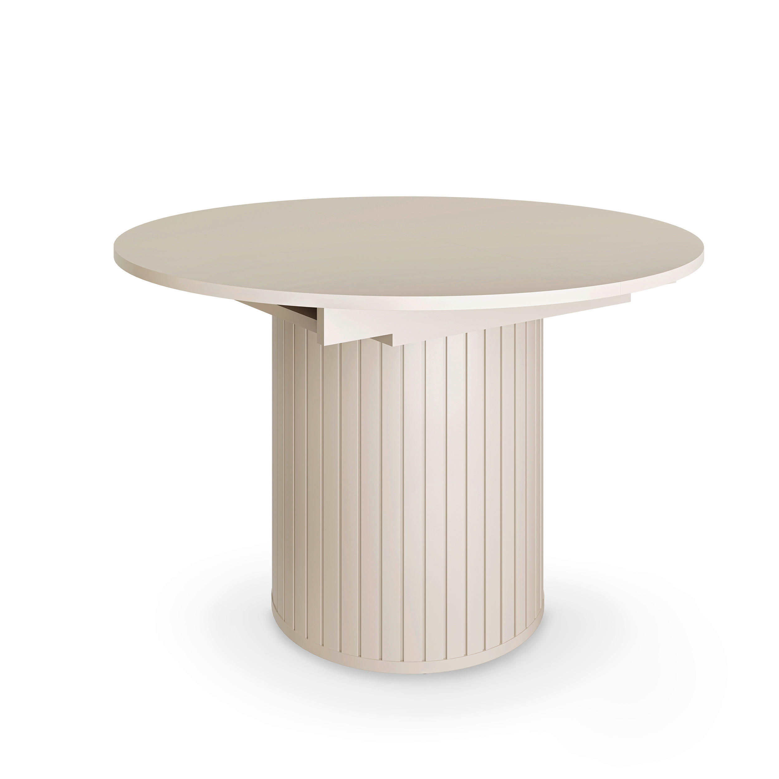 ESSTISCH Kaschmir rund  ausziehbar  - Kaschmir, MODERN, Holzwerkstoff (120-160/120/76,8cm) - home24