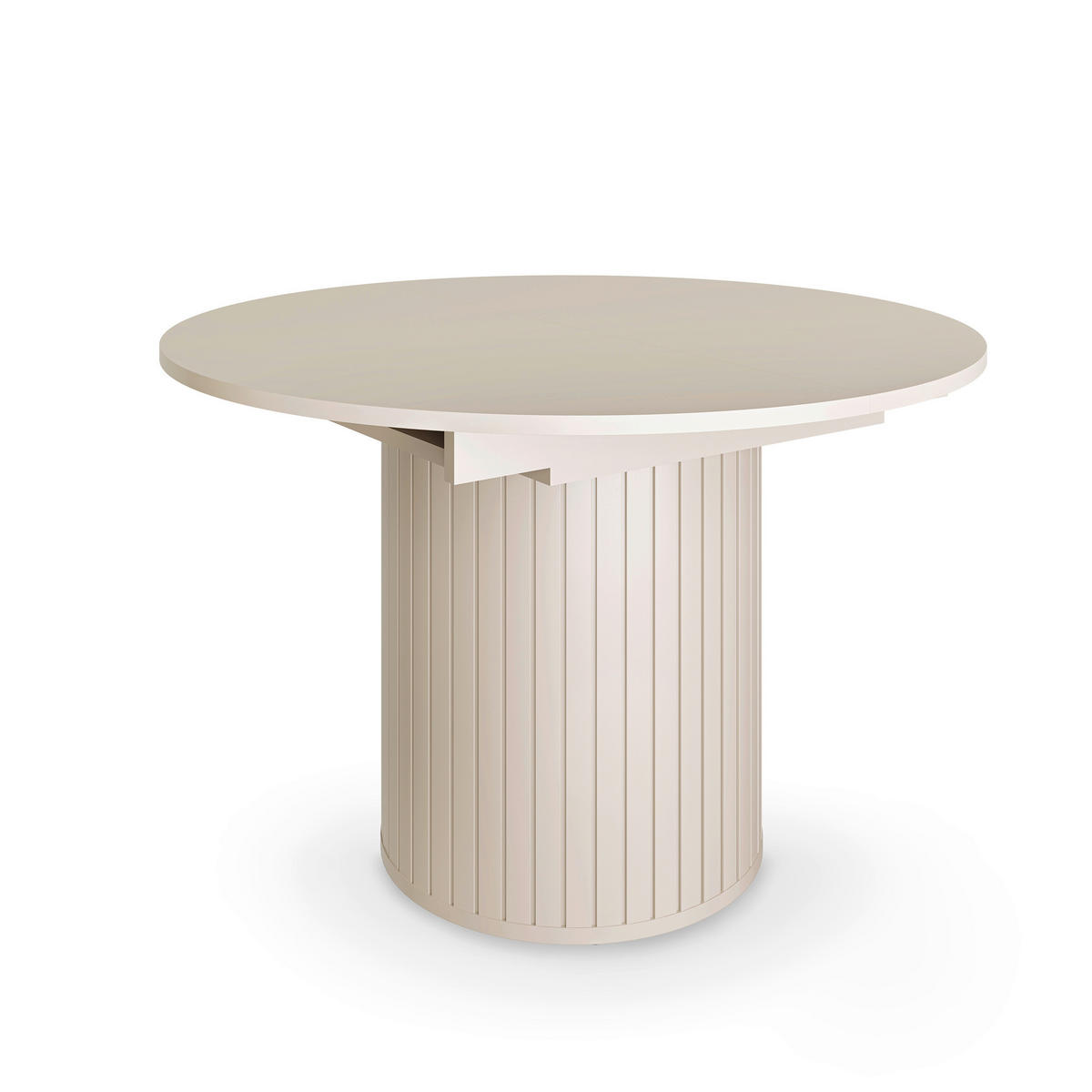 ESSTISCH Kaschmir rund  ausziehbar  - Kaschmir, MODERN, Holzwerkstoff (120-160/120/76,8cm) - home24