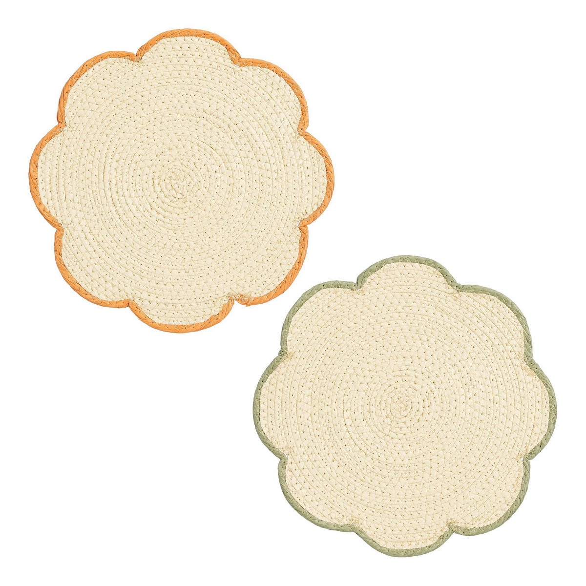 PROSTÍRÁNÍ, 32 cm - oranžová/zelená, Basics, papír (32cm)