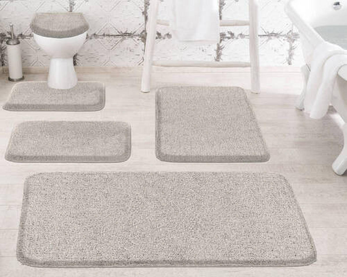 PREDLOŽKA PRED BIDET, 50/60 cm - sivohnedá, Basics, textil/plast (50/60cm) - Grund