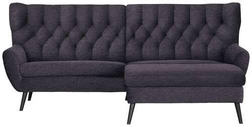 ECKSOFA in Flachgewebe Violett, Blau - Blau/Violett, Design, Holz/Textil (237/165cm) - Stylife