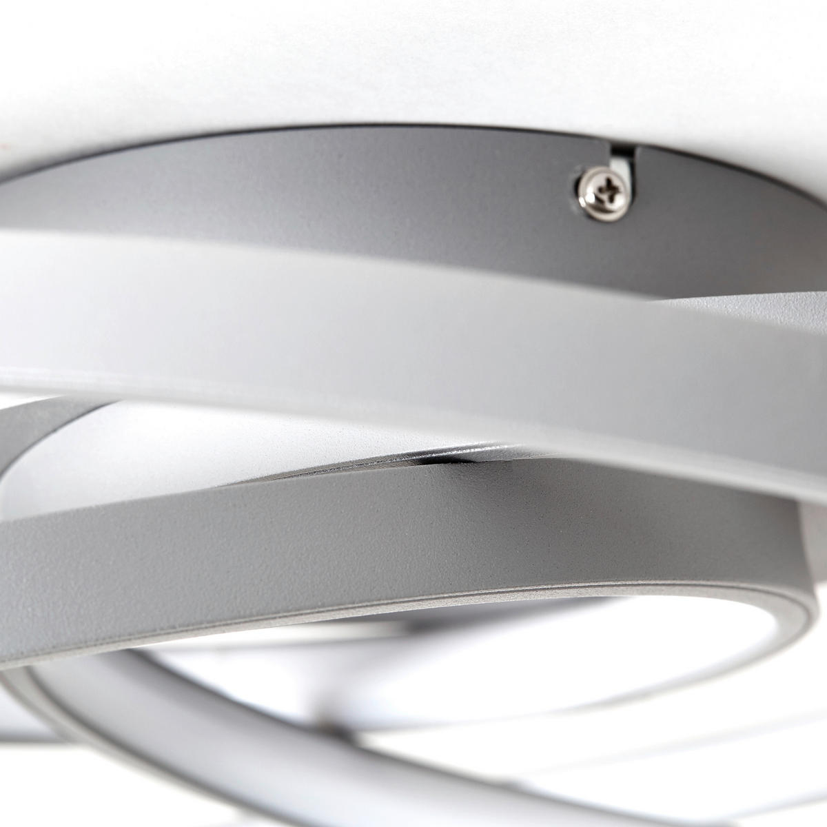 LED-DECKENLEUCHTE  40/13 cm    - Grau, Konventionell, Glas/Metall (40/13cm) - Brilliant