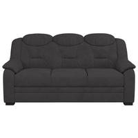 3-SITZER-SOFA Mikrofaser Anthrazit  - Anthrazit/Schwarz, Basics, Kunststoff/Textil (189/99/99cm) - MID.YOU
