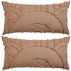 KISSENHÜLLEN-SET Noyona 40/80 cm  - Hellbraun, Trend, Textil (40/80cm) - Ambiente