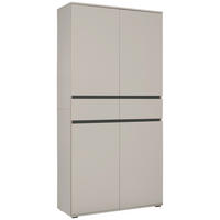 MEHRZWECKSCHRANK - Kaschmir/Anthrazit, KONVENTIONELL, Holzwerkstoff/Kunststoff (100/200/37cm) - Xora
