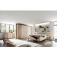 BETTANLAGE 180/200 cm  in Eichefarben, Kaschmir  - Kaschmir/Eichefarben, Design, Holzwerkstoff/Textil (180/200cm) - Xora