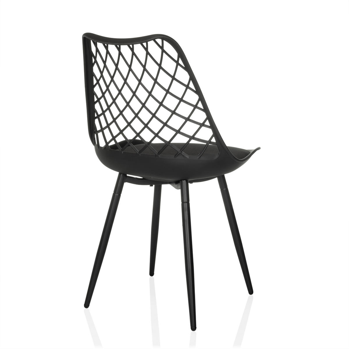 ZAHRADNÍ ŽIDLE, plast - černá, Moderní, kov/plast (48/83/57cm) - MID.YOU