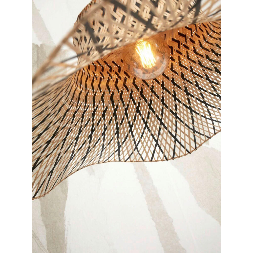 Thumbnail - Good & Mojo Deckenleuchte Good&Mojo,Natur, Schwarz, 65x20x65 cm, LED-Leuchtmittel austauschbar, Lampen & Leuchten, Innen...