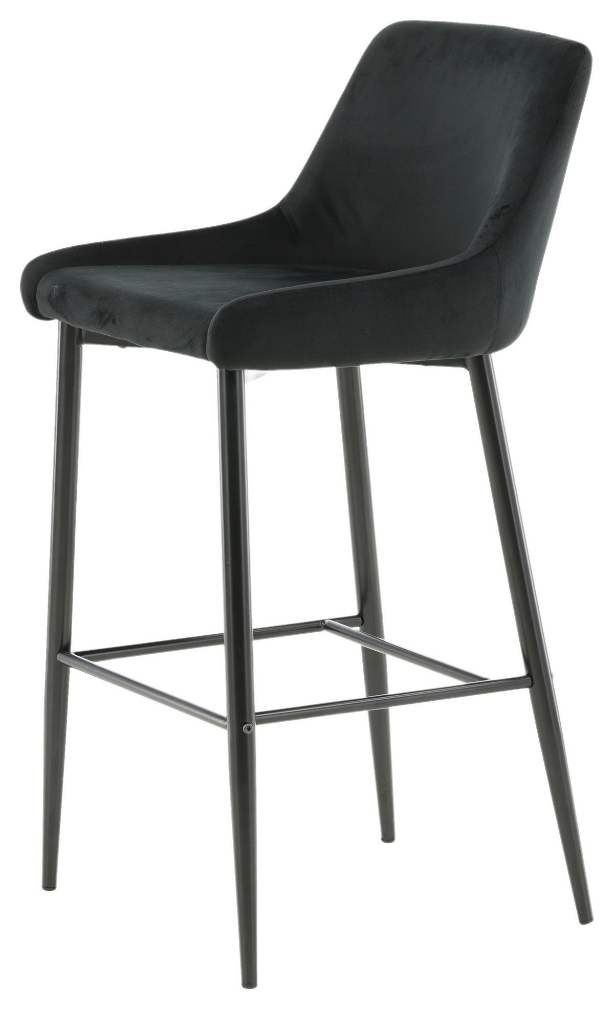 BARPALL SET i svart  - svart, Design, metall/textil (48/105/57cm) - Livetastic