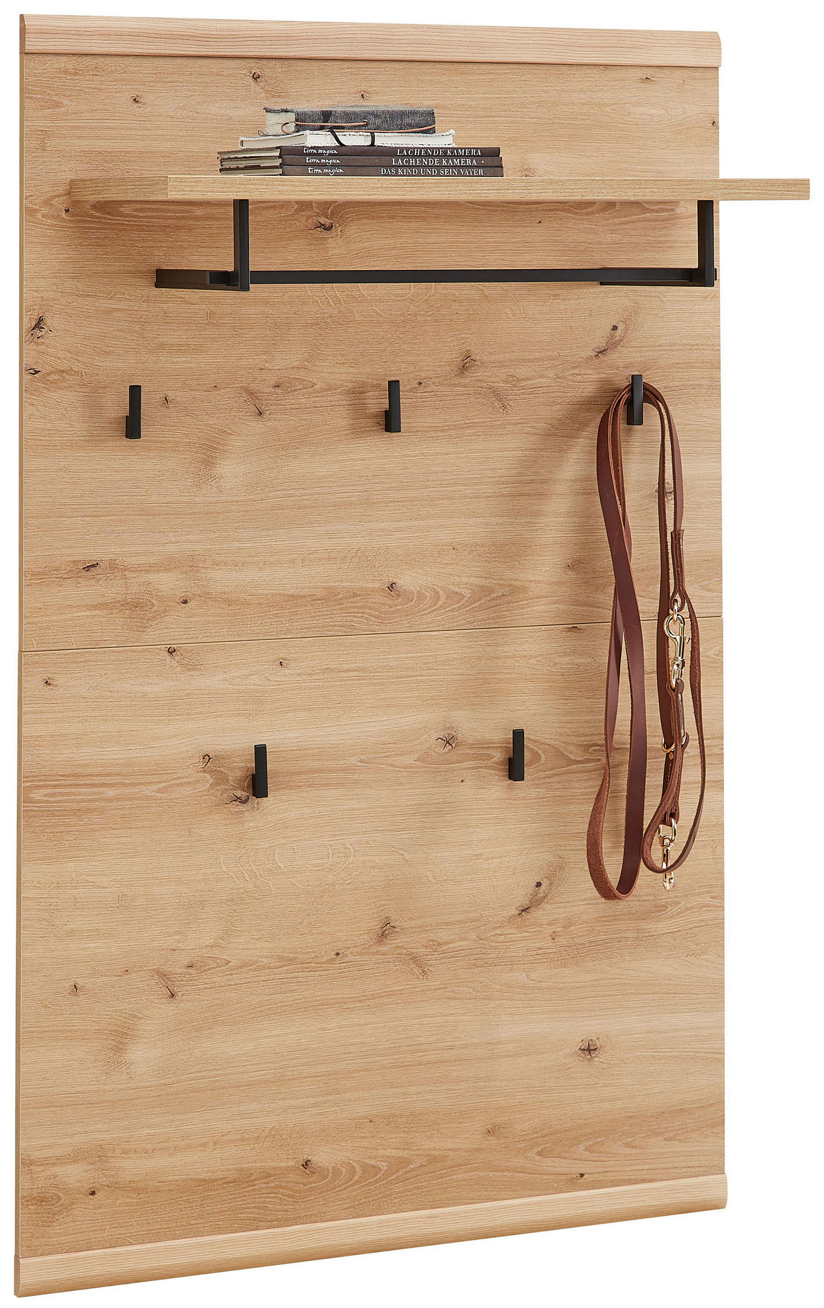 GARDEROBENPANEEL  in 80/128/30 cm  - Eichefarben, Natur, Holzwerkstoff (80/128/30cm) - Linea Natura
