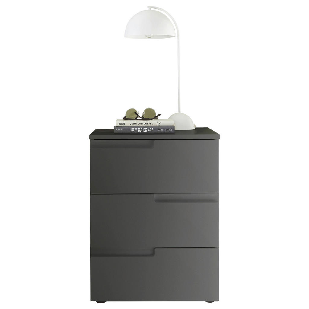 Nachtkästchen Graphitfarben H: 60,9 cm, Spice 3