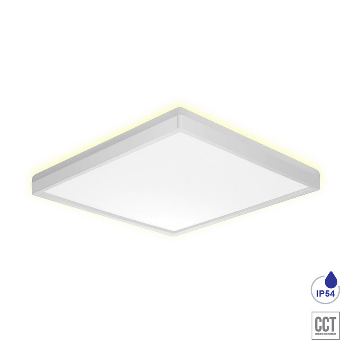 PLAFONIERĂ CU LED - alb, Basics, plastic (30/3/30cm)