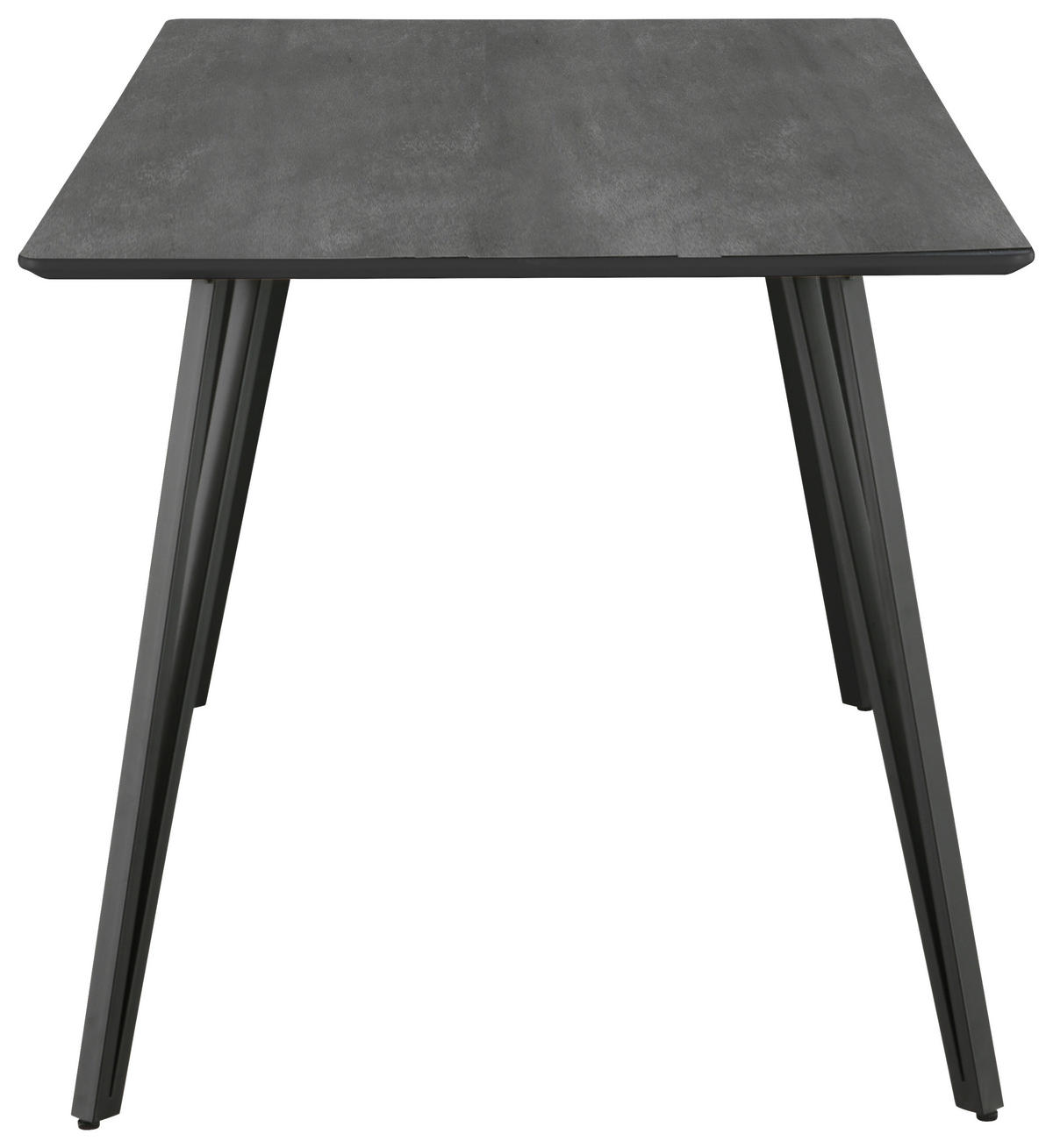 ESSTISCH rechteckig Grau  - Schwarz/Grau, Design, Holzwerkstoff/Metall (160/80/75cm) - Boxxx