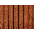 WOHNLANDSCHAFT  in Cord Rostfarben  - Rostfarben/Schwarz, KONVENTIONELL, Textil/Metall (191/351/191cm) - Carryhome