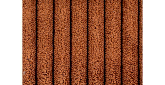 WOHNLANDSCHAFT  in Cord Rostfarben  - Rostfarben/Schwarz, KONVENTIONELL, Textil/Metall (191/351/191cm) - Carryhome