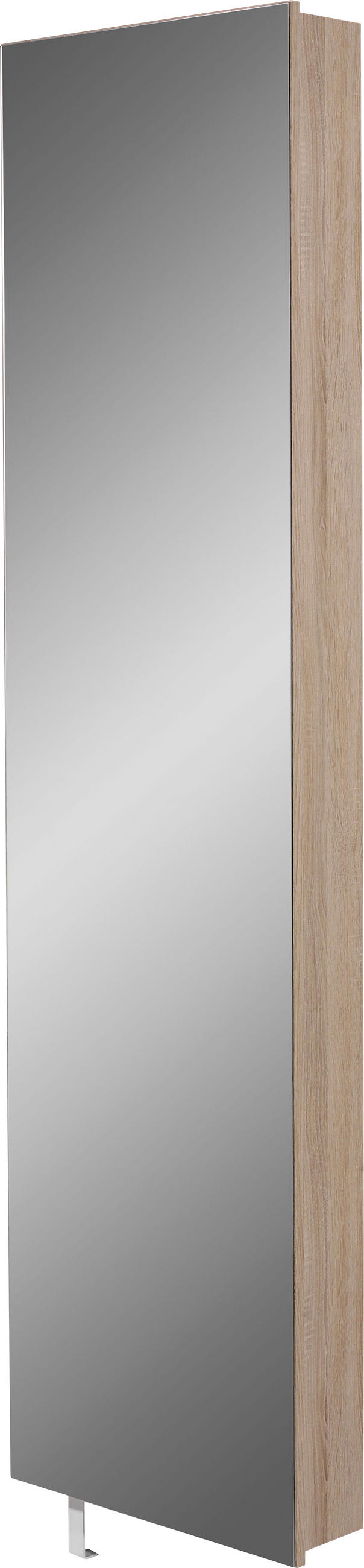 SCHUHSCHRANK  in 50/195/18 cm  - Sonoma Eiche, Design, Glas/Holzwerkstoff (50/195/18cm) - Xora
