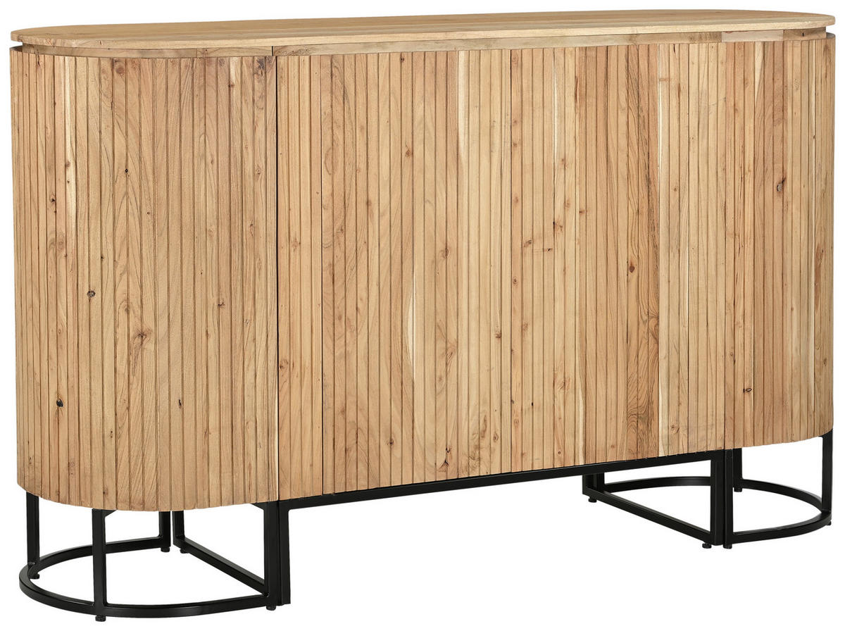 KÜCHENINSEL 180/105/50 cm  in Naturfarben  - Naturfarben, Design, Holz/Metall (180/105/50cm) - Livetastic