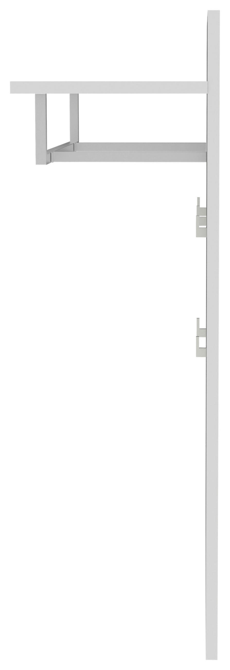 GARDEROBENPANEEL  in 80/99/31 cm  - Weiß, KONVENTIONELL, Holzwerkstoff/Metall (80/99/31cm) - Novel