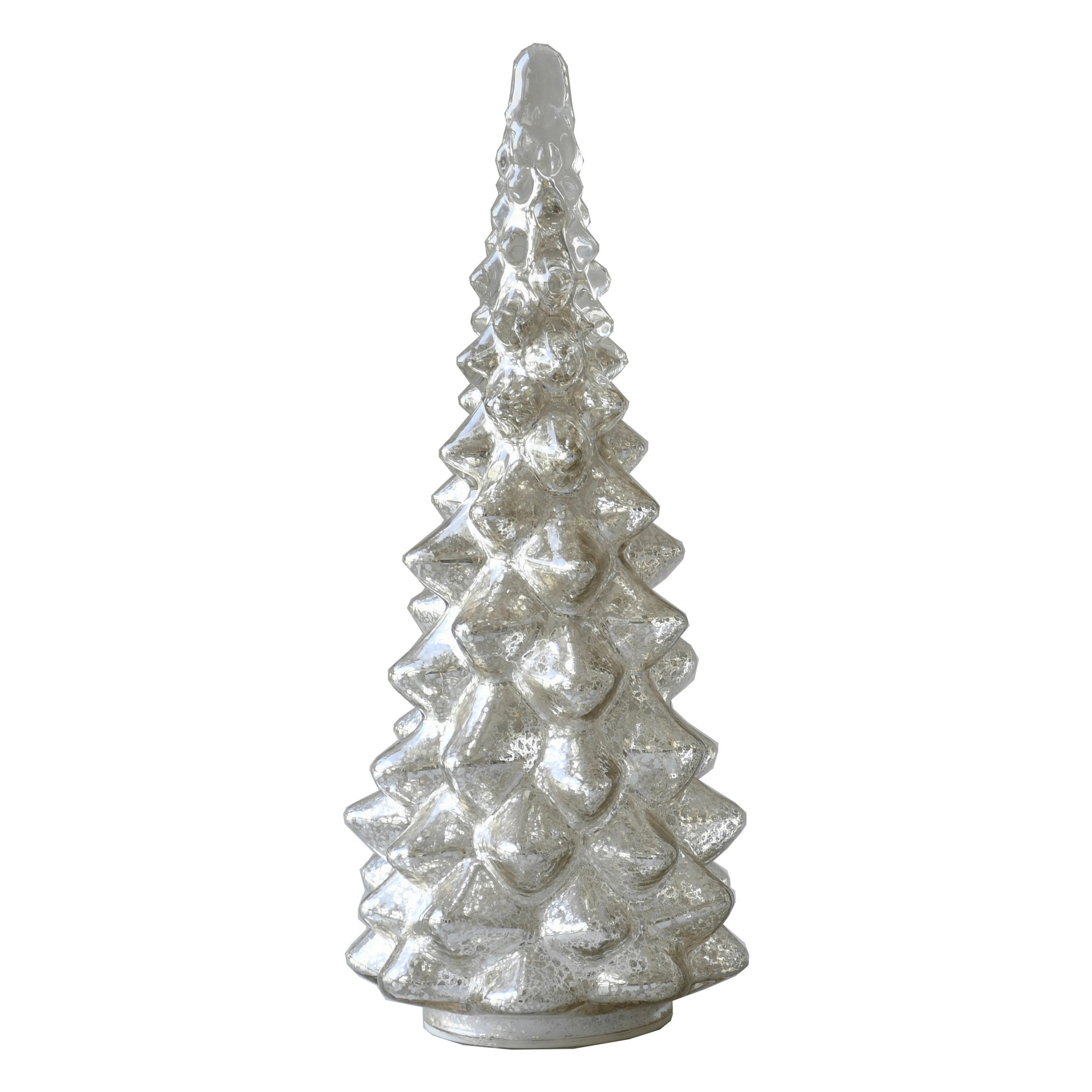 DEKOBAUM  - Silberfarben, LIFESTYLE, Glas (15/35cm) - X-Mas