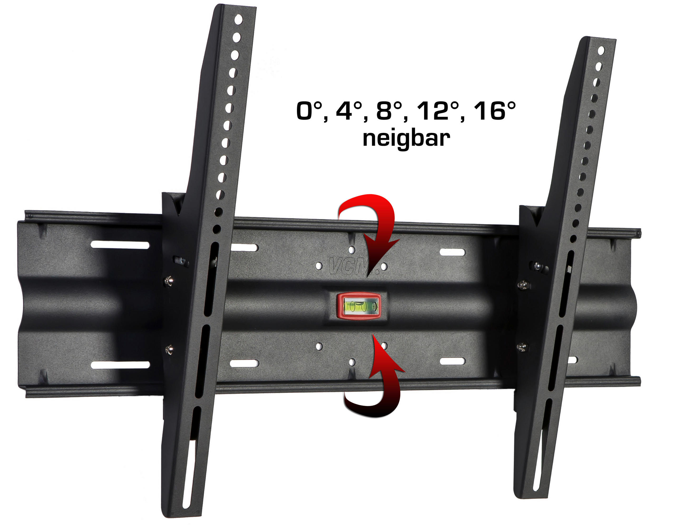 TV-WANDHALTER in Schwarz  - Schwarz, Konventionell, Metall (45/45/6,1cm) - MID.YOU