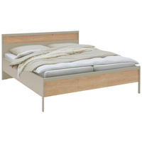 BETT 180/200 cm  in Eichefarben, Champagner   - Champagner/Eichefarben, Konventionell, Holz/Holzwerkstoff (180/200cm) - Dieter Knoll