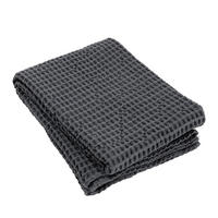 BADETUCH CARO Anthrazit 140/70 cm  - Anthrazit, KONVENTIONELL, Textil (140/70cm) - Blomus
