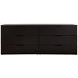 SIDEBOARD Anthrazit 200/77/45 cm - Anthrazit/Schwarz, Design, Holzwerkstoff/Metall (200/77/45cm) - Moderano
