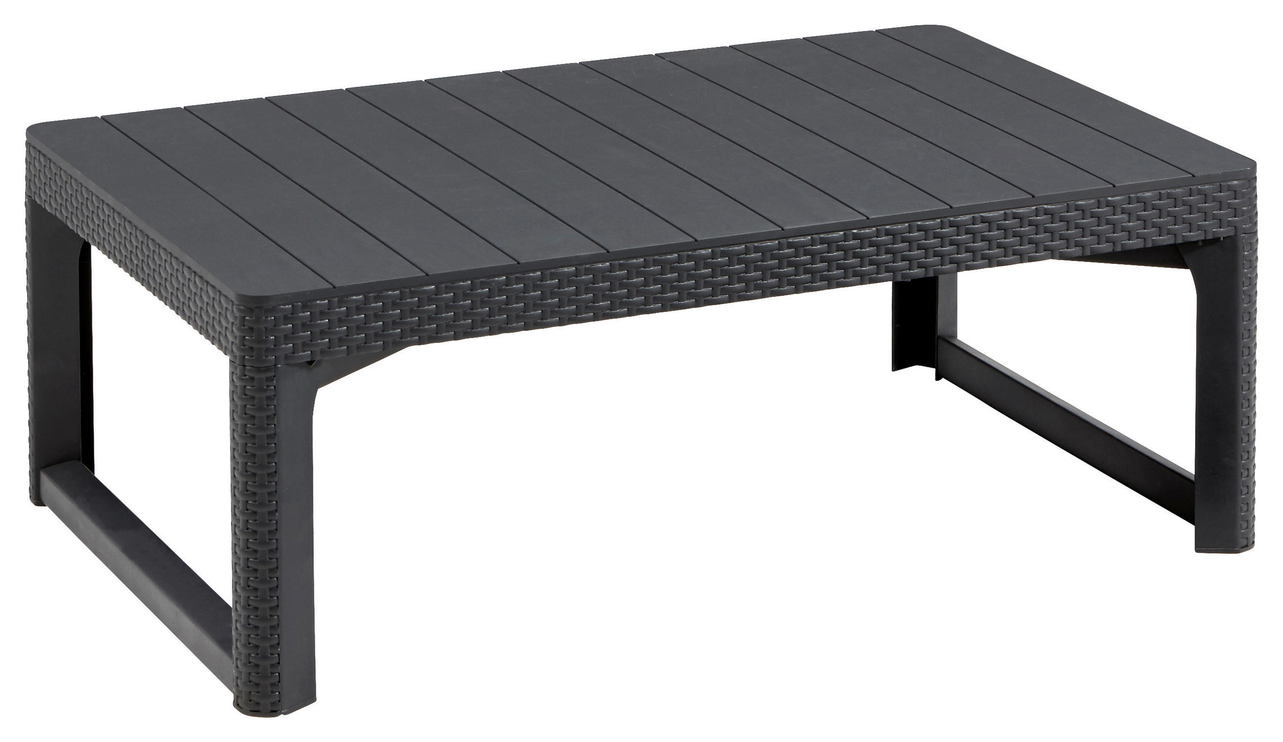 LOUNGETISCH 116/71,5/40-66 cm Kunststoff  - Graphitfarben, Design, Kunststoff (116/71,5/40-66cm) - Keter