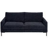 3-SITZER-SOFA in Webstoff Dunkelblau  - Schwarz/Dunkelblau, Konventionell, Textil/Metall (196/78/90cm) - MID.YOU