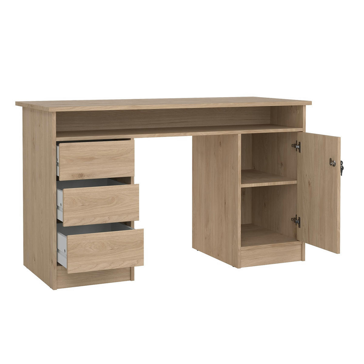SKRIVBORD  i Sonoma ek  - Sonoma ek, Design, trämaterial (102,1/88,9/55,6cm) - Best Price