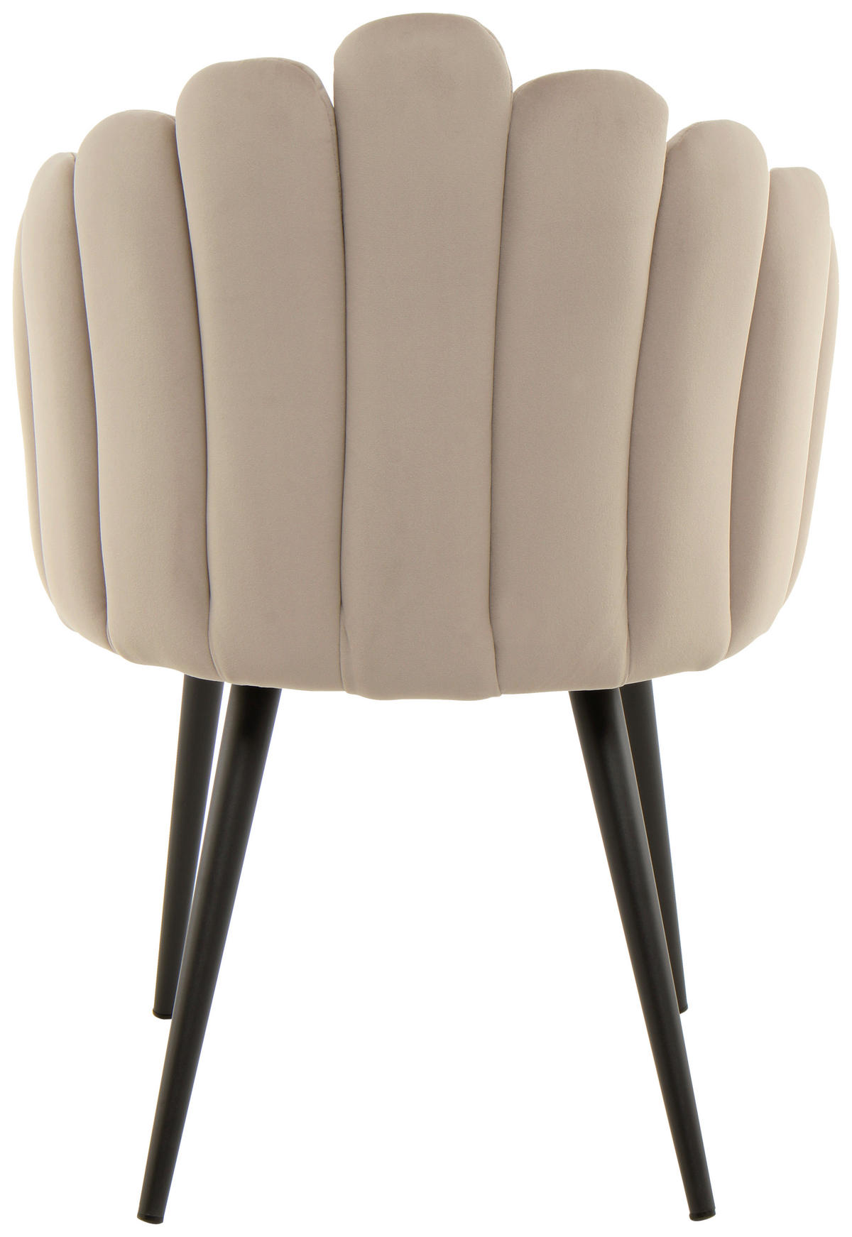 STOLIČKA S PODRÚČKAMI, zamat, béžová - čierna/béžová, Modern, kov/textil (61/85/58cm) - MID.YOU