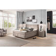BOXSPRINGBETT 180/200 cm  in Hellgrau  - Hellgrau/Schwarz, KONVENTIONELL, Kunststoff/Textil (180/200cm) - Dieter Knoll