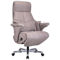 KONTORSSTOL  i vävt tyg grå, aluminiumfärg  - aluminiumfärg/grå, Design, metall/textil (78/115-122/81cm) - Novel