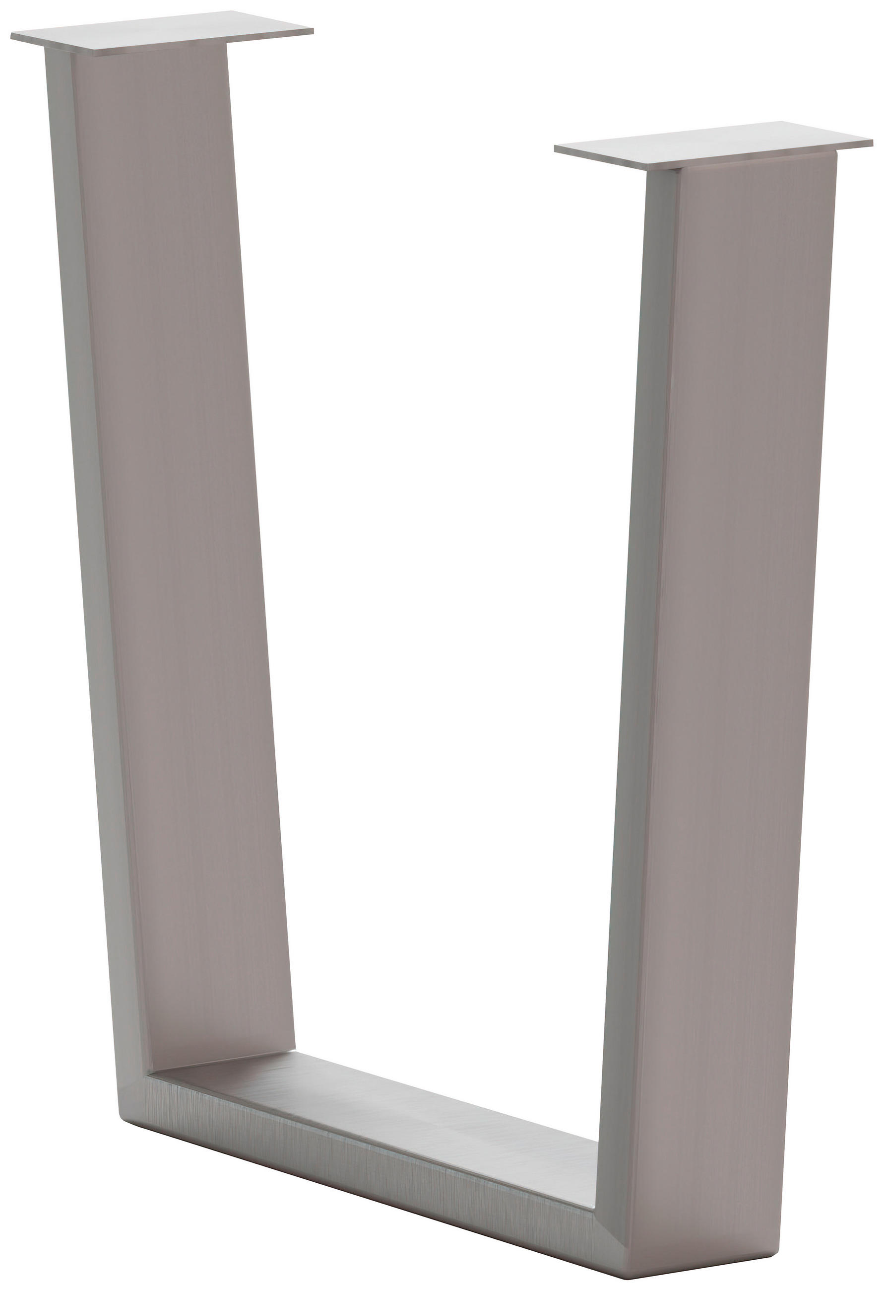 TISCHGESTELL Edelstahlfarben  - Edelstahlfarben, Design, Metall (73/17/74cm) - Waldwelt
