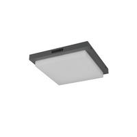 AUSSENDECKENLEUCHTE - Weiss/Anthrazit, Basics, Kunststoff/Metall (30/5,7/30cm)