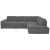 ECKSOFA in Chenille, Jacquard Grau  - Schwarz/Grau, Design, Kunststoff/Textil (316/242cm) - Niels Andersson