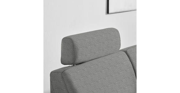 ECKSOFA  in Webstoff Hellgrau  224/165 cm  - Hellgrau/Schwarz, KONVENTIONELL, Kunststoff/Textil (224/165cm) - Xora