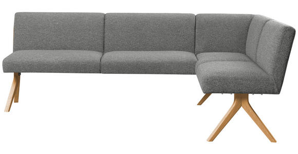 ECKBANK 238/172 cm  in Grau  - Eichefarben/Grau, KONVENTIONELL, Holz/Textil (238/172cm) - Linea Natura
