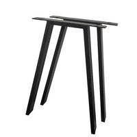 TISCHGESTELL in Metall   - Schwarz, Natur, Metall (52/73/7,5cm) - Valdera
