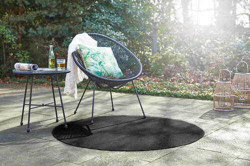 RASENTEPPICH - Anthrazit, Basics, Kunststoff (195cm) - Ambia Garden