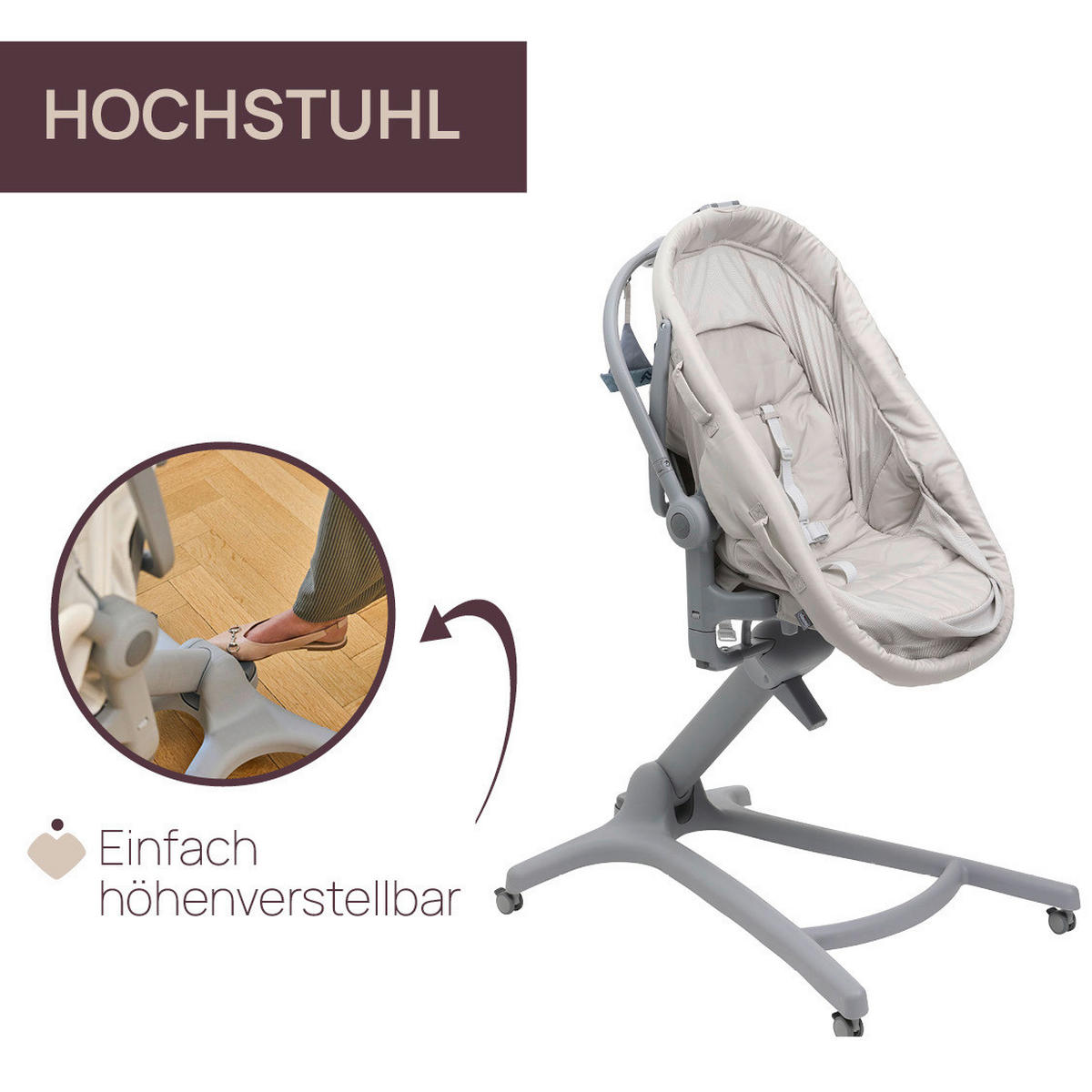 STUBENWAGEN BABY HUG PRO   - Beige, Basics (85/60/88-122cm) - Chicco