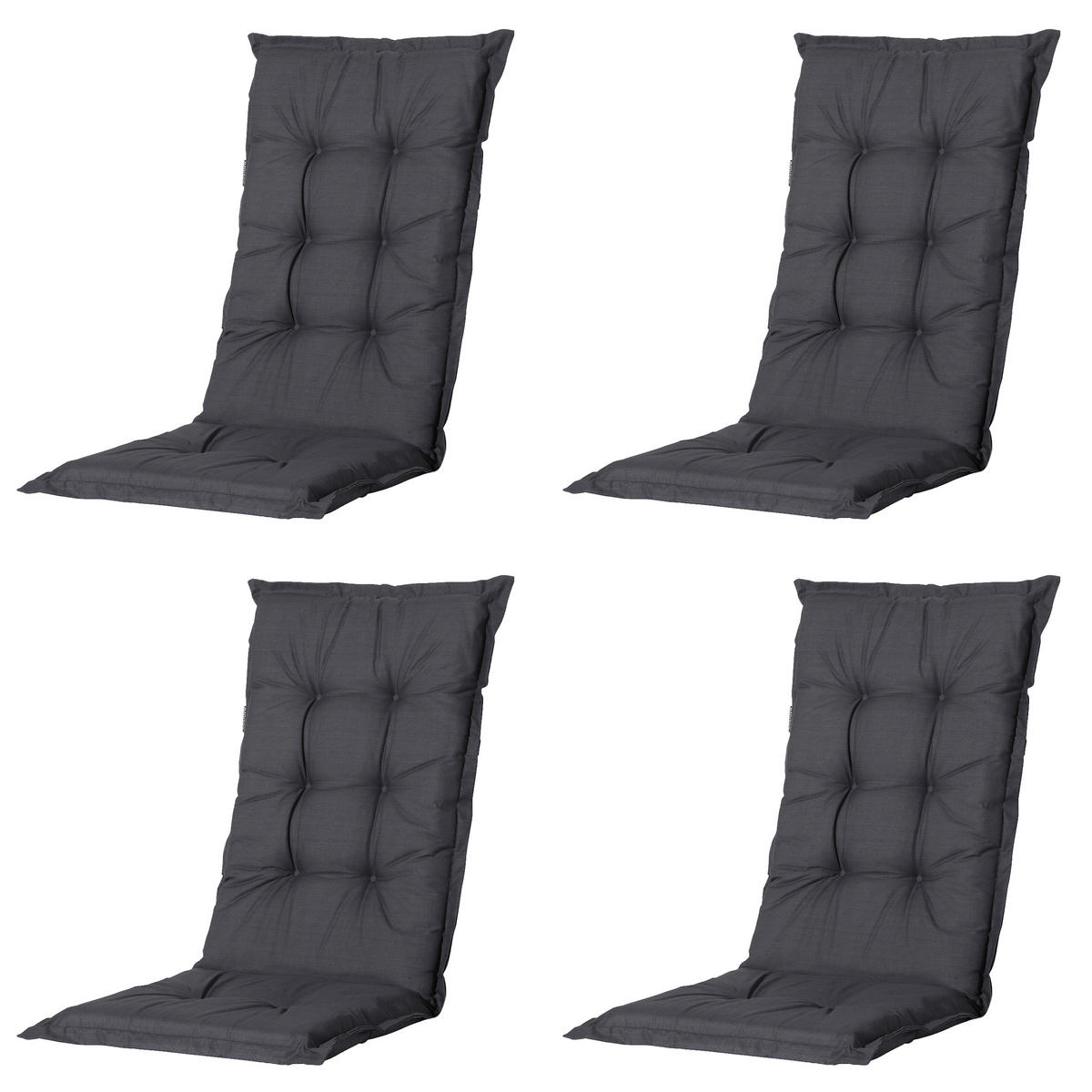 SESSELAUFLAGE in Schwarz  - Schwarz, MODERN, Textil (50/2/123cm) - Gardenson