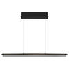 LED-HÄNGELEUCHTE 100/12/150 cm    - Schwarz/Grau, Design, Glas/Metall (100/12/150cm) - Globo