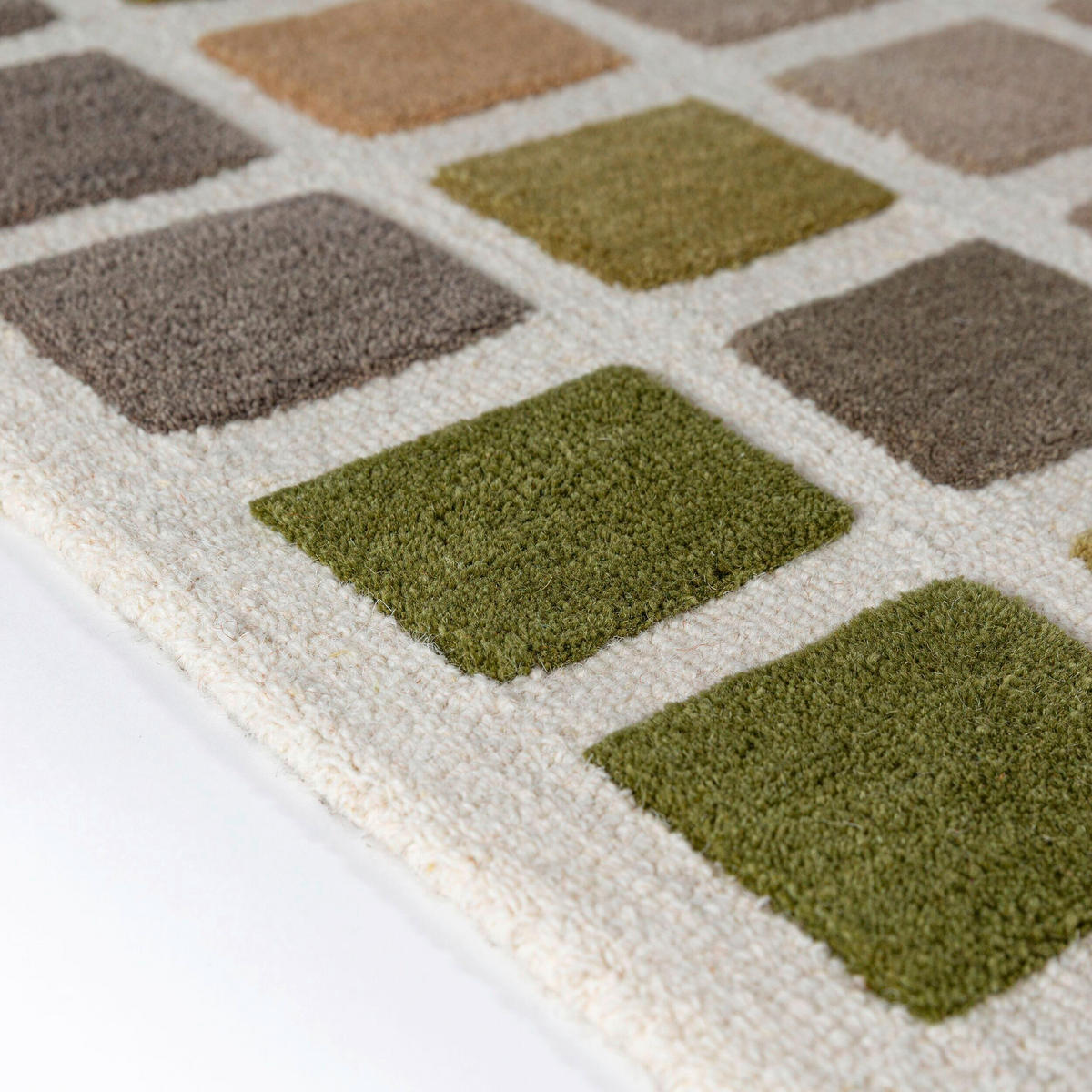 WOLLTEPPICH 160/230 cm Renga Grün rechteckig  - Grün, Basics, Textil (160/230cm) - Flair Rugs