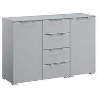 SIDEBOARD  in 120/81/42 cm  - Silberfarben/Hellgrau, Design, Holzwerkstoff/Kunststoff (120/81/42cm) - Novel