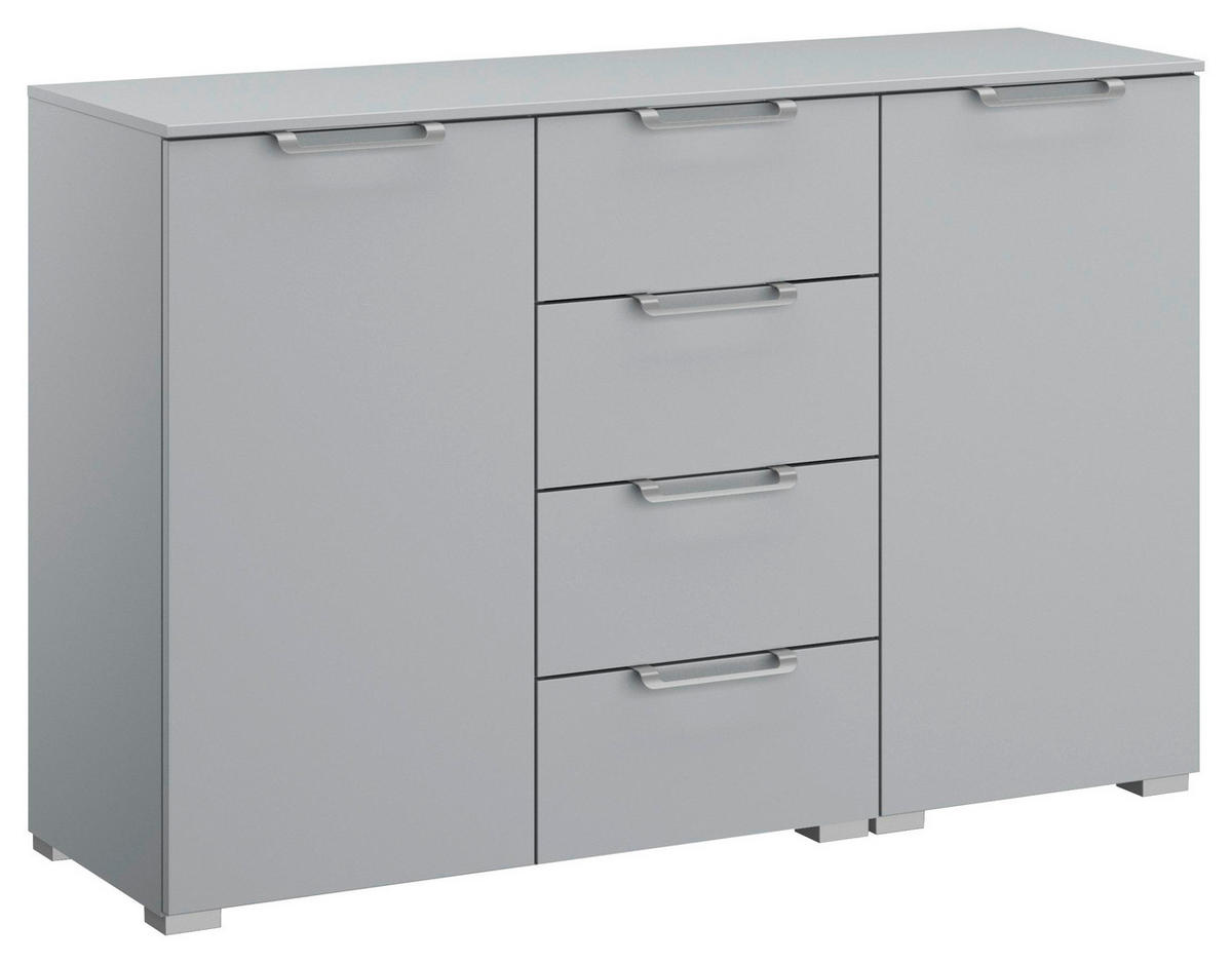 SIDEBOARD  in 120/81/42 cm  - Silberfarben/Hellgrau, Design, Holzwerkstoff/Kunststoff (120/81/42cm) - Novel