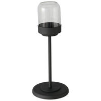 WINDLICHT - Transparent/Schwarz, Trend, Glas/Metall (15/37cm)