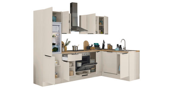 ECKKÜCHE 280/175 cm  in Kaschmir  - Kaschmir/Schwarz, Basics, Holzwerkstoff/Metall (280/175cm) - Xora